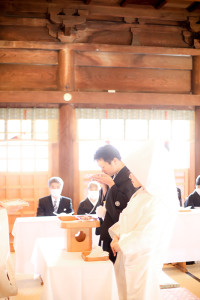 諏訪和装結婚式下社