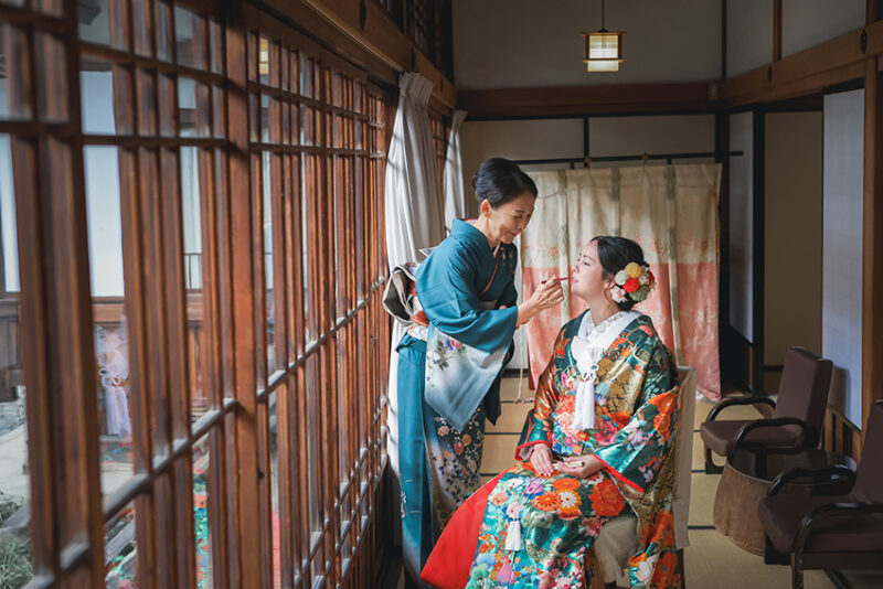 諏訪大社結婚式控え室