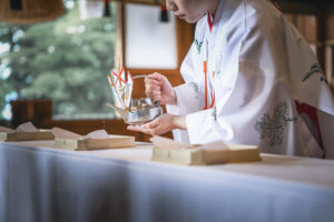 諏訪大社神前式親族盃の儀
